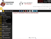 Tablet Screenshot of diamondkingtools.com